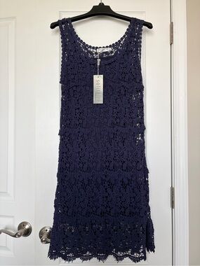 solitaire by ravi khosla crochet dress Solitaire by Ravi Khosla White Crochet Dress